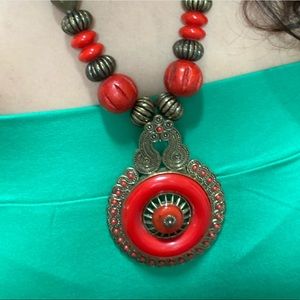 Red trible Necklace